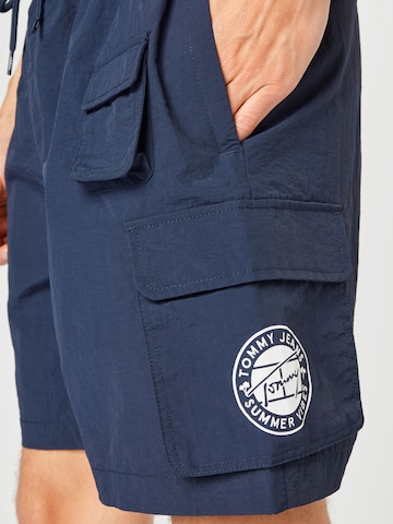 Tommy Jeans - Loosefit Calças cargo 'Novelty' em azul