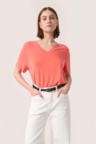 SOAKED IN LUXURY T-Shirt 'Columbine' in Orange: predná strana