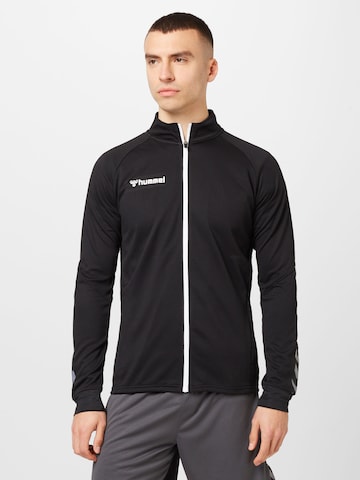 Hummel - Chaqueta de chándal en negro: frente