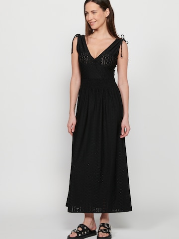 KOROSHI Dress in Black: front