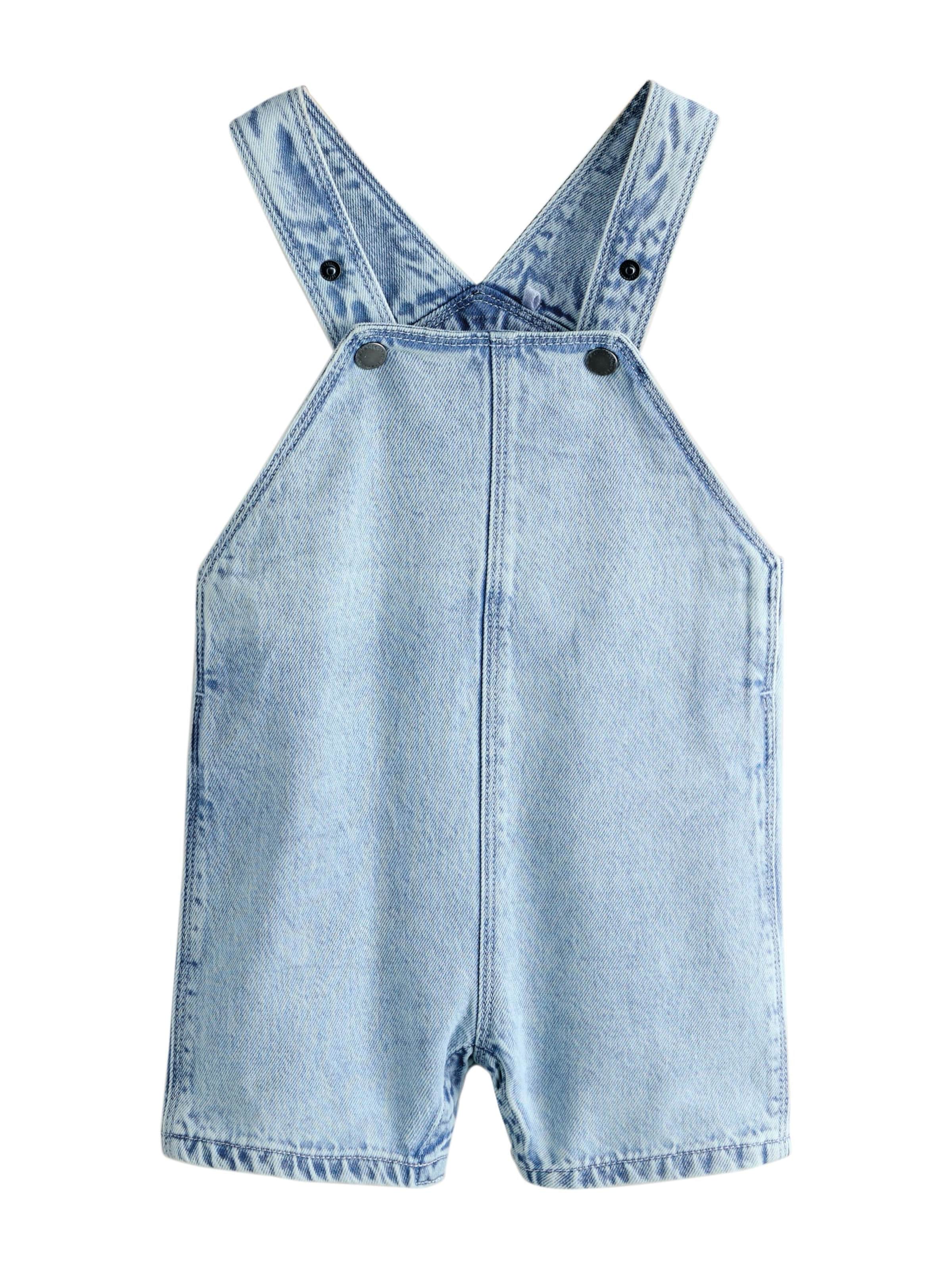 Next Normální Laclové kalhoty – modrá: přední strana