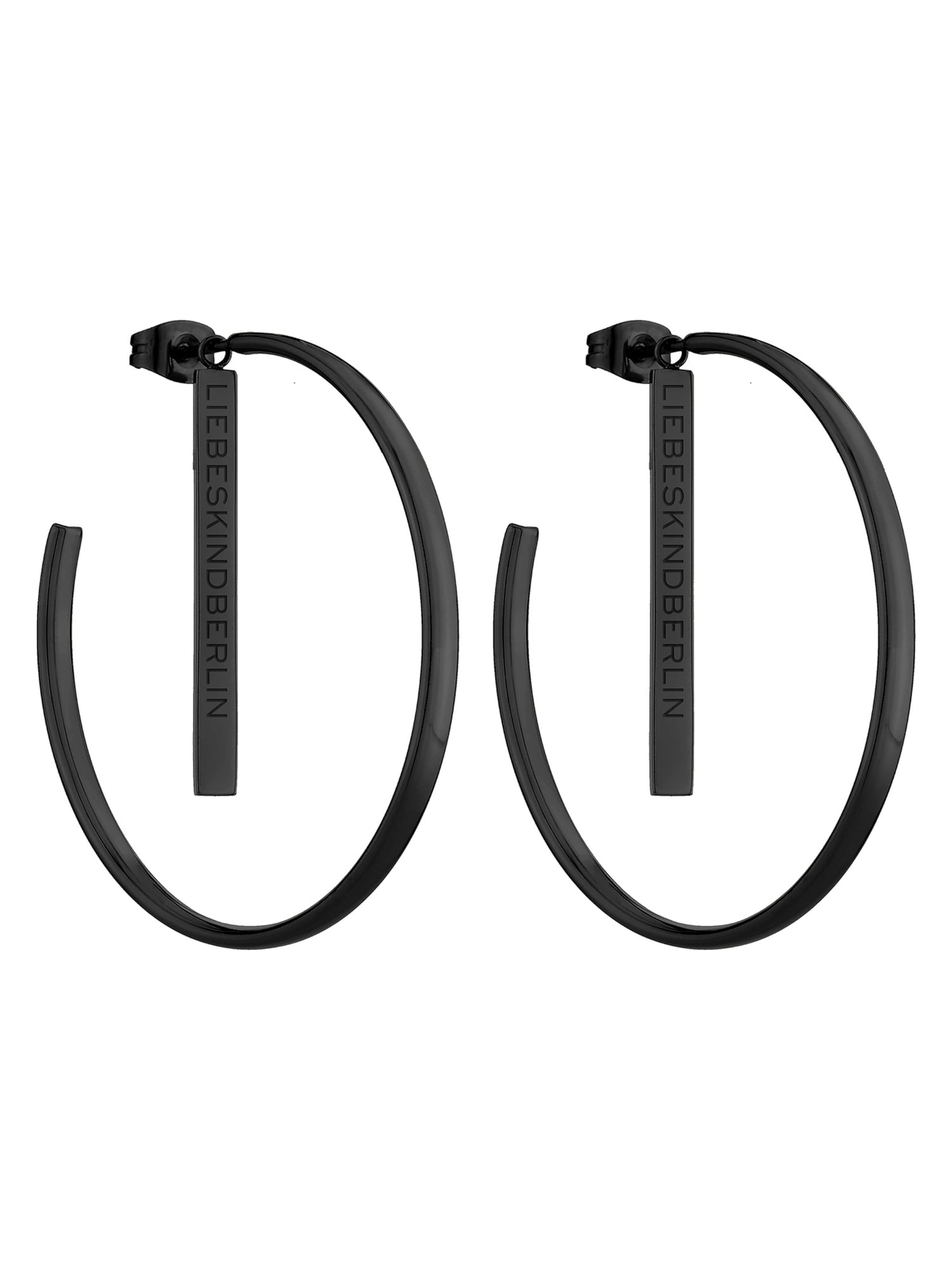 Liebeskind Berlin Ohrringe in Schwarz: Vorderseite