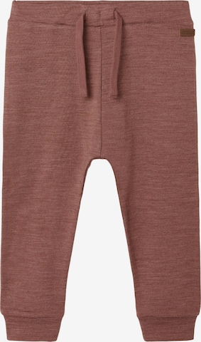 NAME IT Tapered Pants 'Wesso' in Brown: front