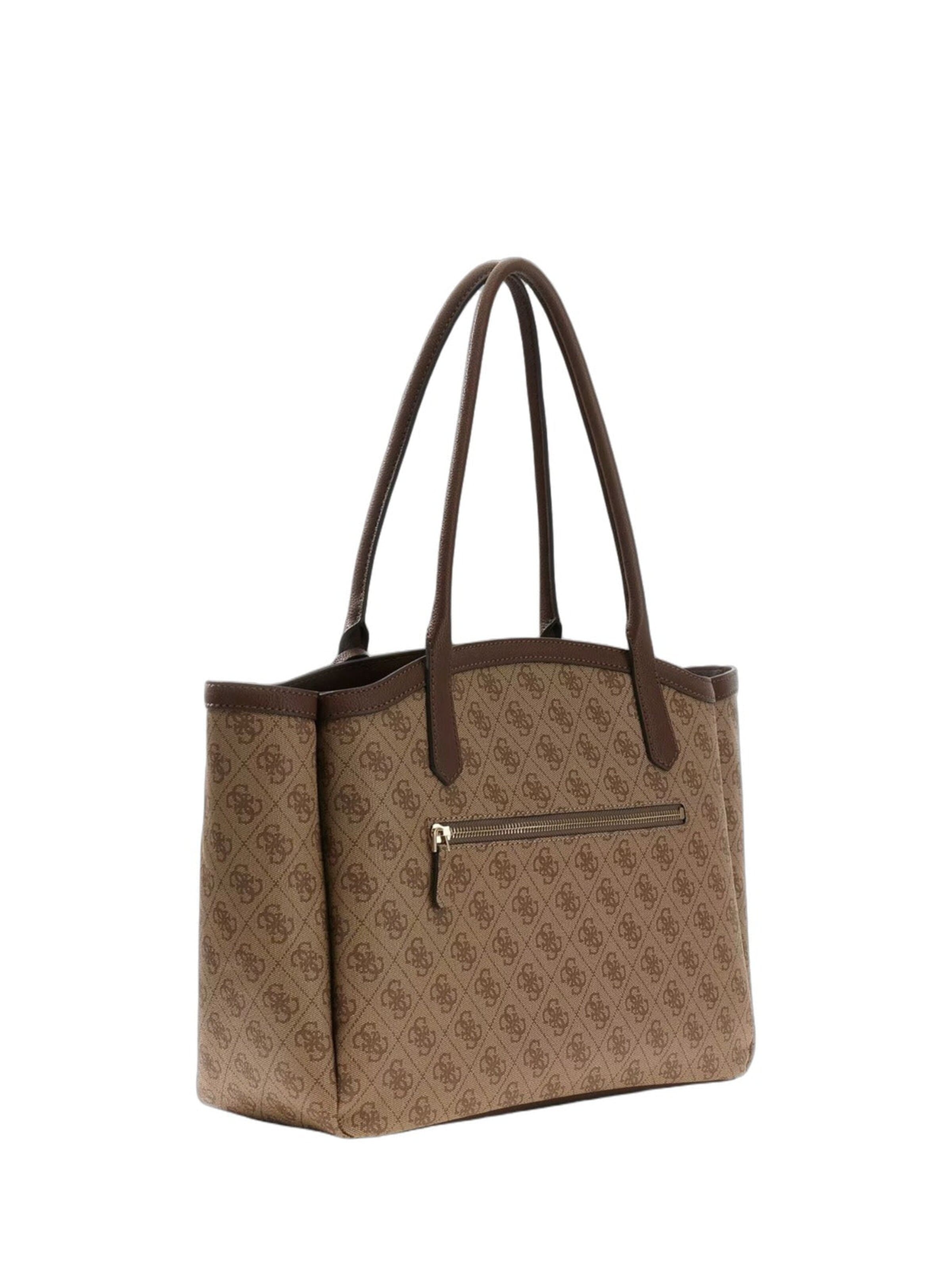 GUESS Nakupovalna torba 'Guess Cabas Lindsey Latte Logo' | bež barva