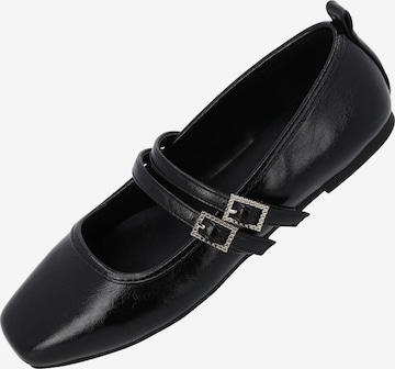 Palado by Sila Sahin Ballerina met riempjes in Zwart: voorkant