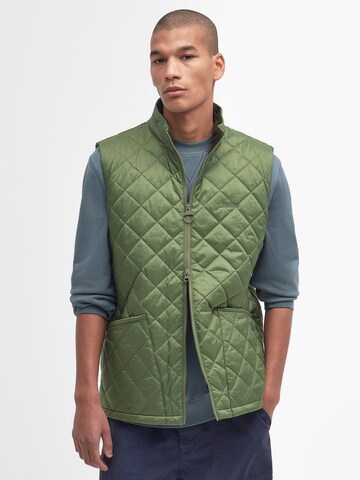Barbour Bodywarmer 'Monty' in Groen: voorkant