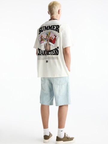 Pull&Bear T-Shirt in Weiß