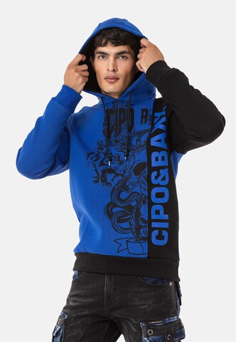 CIPO & BAXX Sweatshirt in Blau