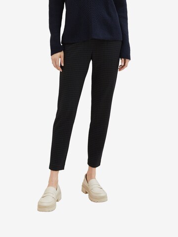 TOM TAILOR Regular Pleat-front trousers in Blue: front