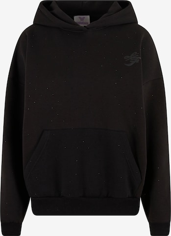 Bluză de molton de la Felicious pe negru: față