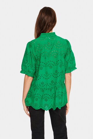 SAINT TROPEZ - Blusa 'Geleksa' em verde