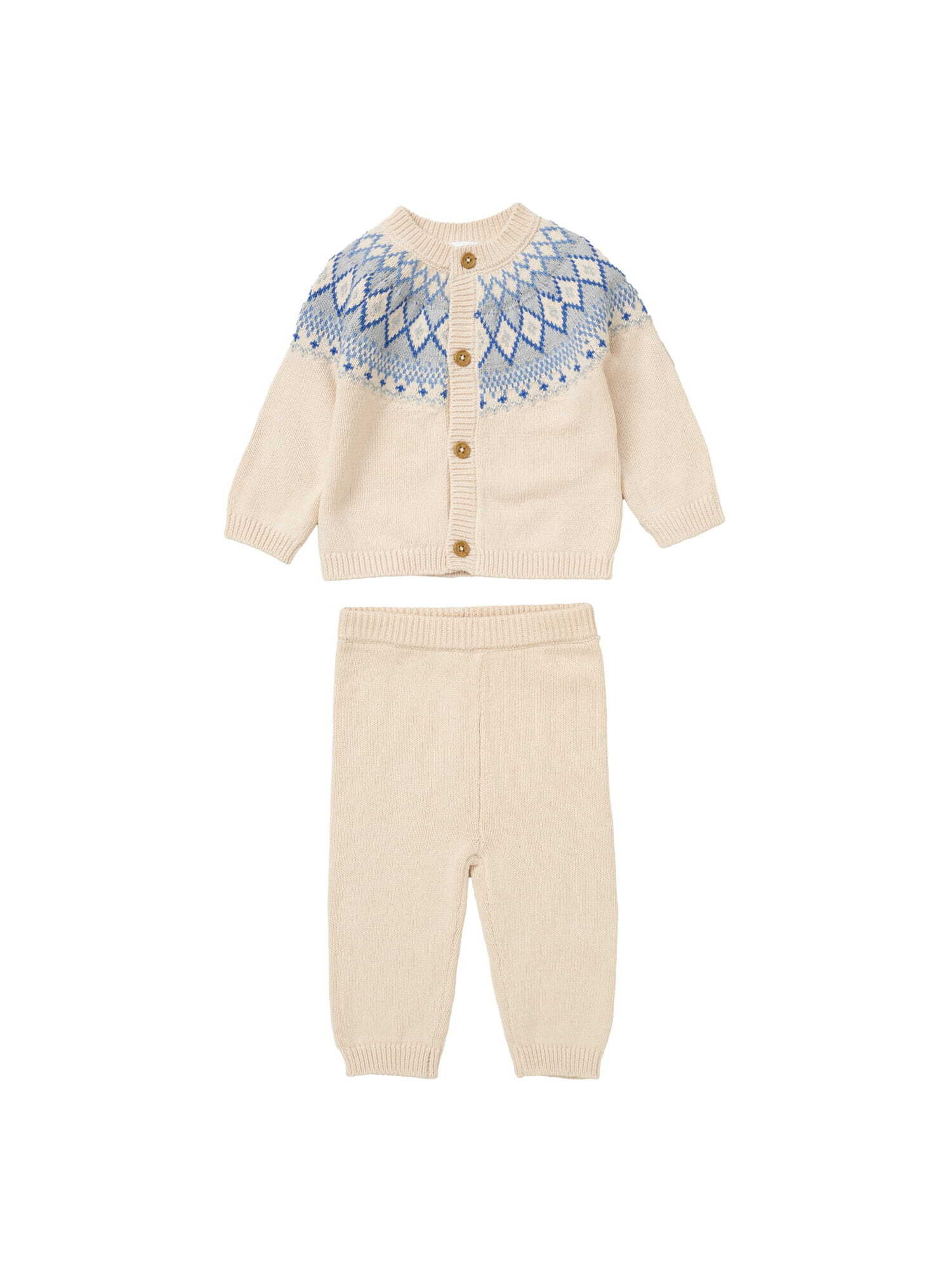 Rock a Bye Baby Boutique Set 'Norweger' in Beige: front