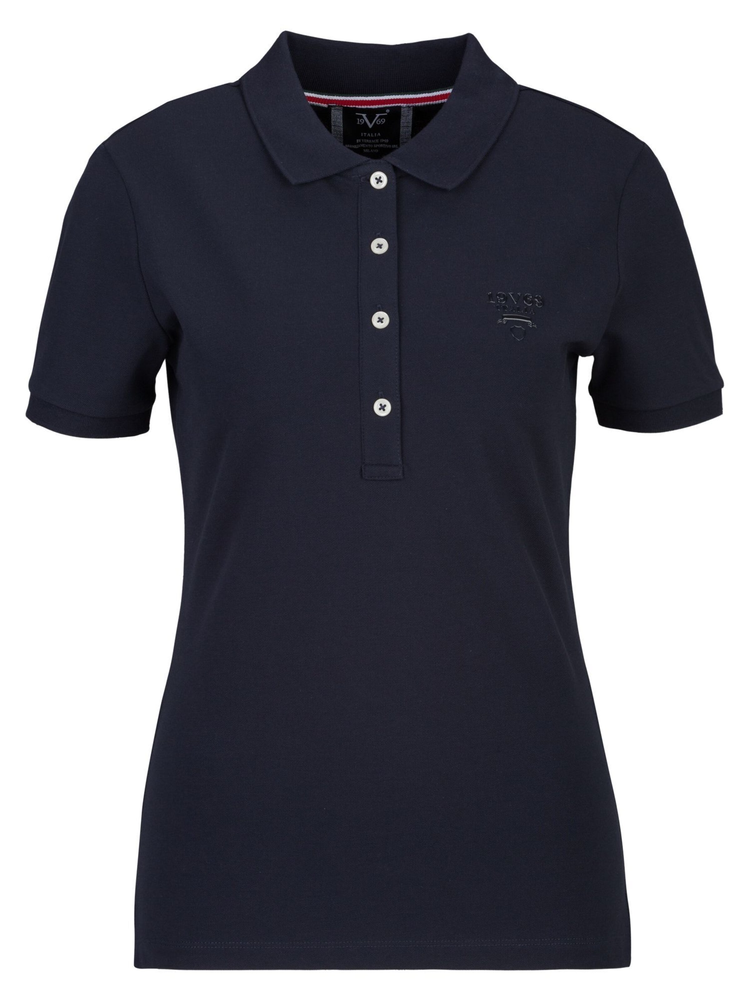 19V69 ITALIA Majica 'Bibi' | modra barva: sprednja stran