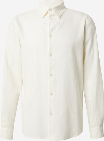 Coupe regular Chemise business 'The Essential' DAN FOX APPAREL en blanc : devant