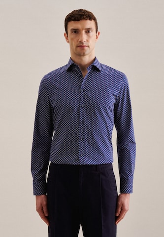SEIDENSTICKER Regular fit Business Shirt 'Shaped' in Blue: front
