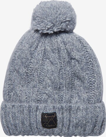 Superdry Beanie 'Tweed' in Grey: front