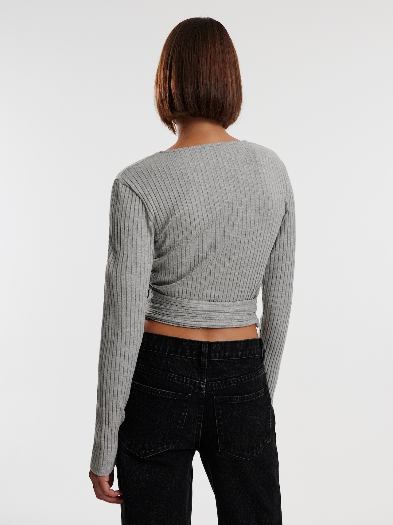 EDITED Shirt 'Sabrina' Grijs gemêleerd