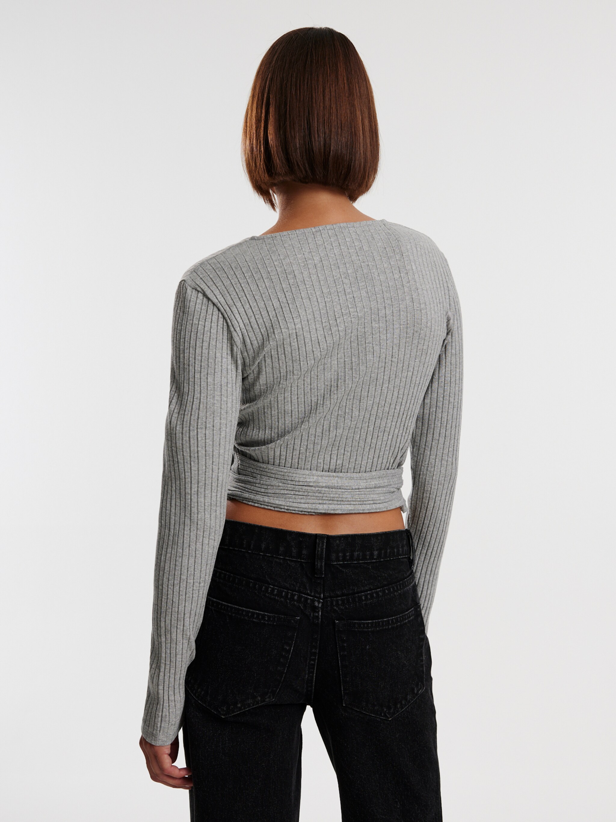 EDITED Produkter Shirts 'Sabrina' grå-meleret