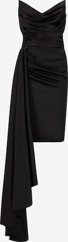 Prestije Evening Dress in Black: front