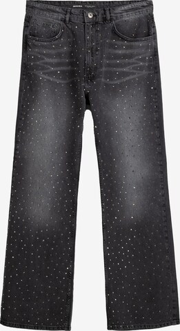 Bershka Loosefit Jeans in Grijs: voorkant