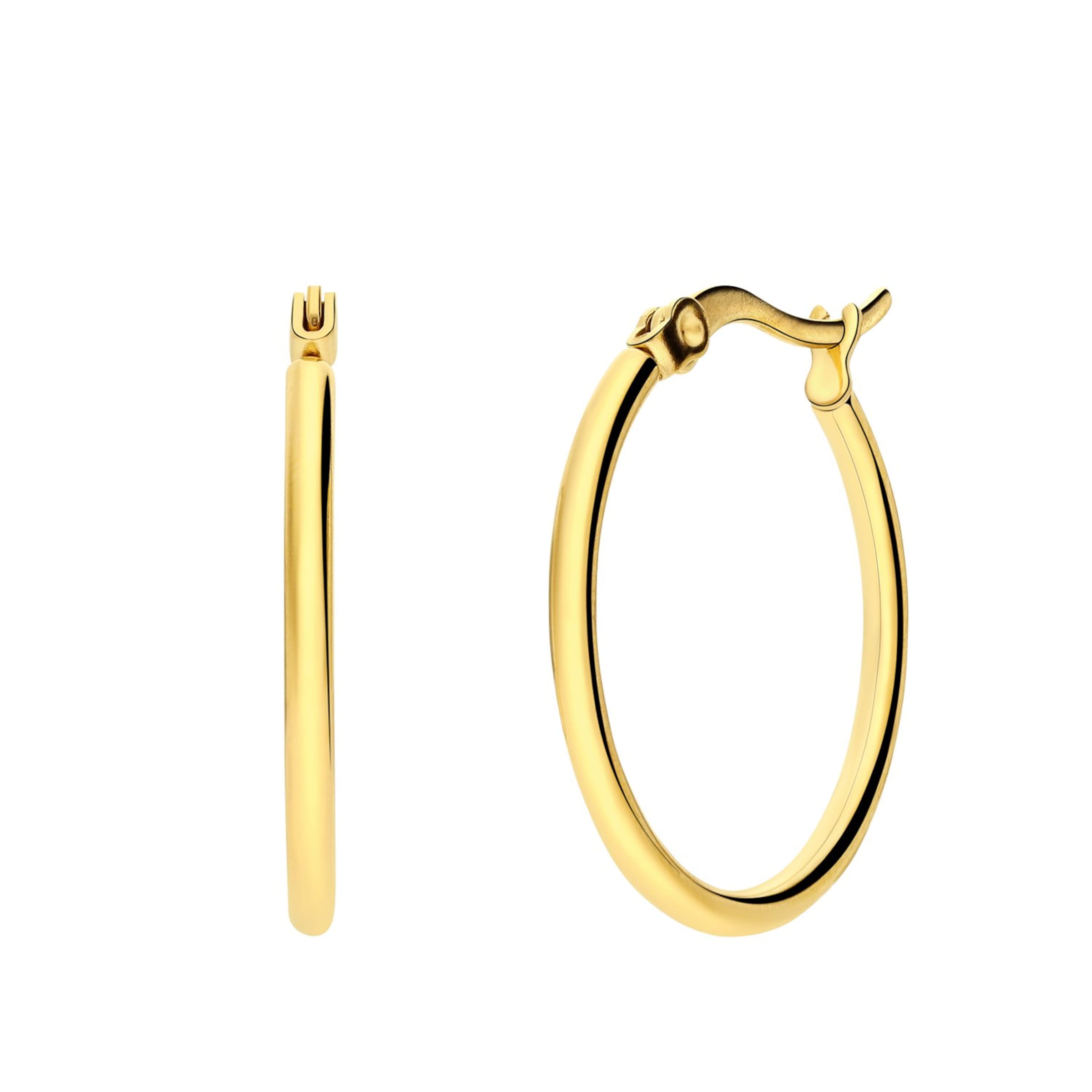 Lucardi Oorbellen in Goud: voorkant