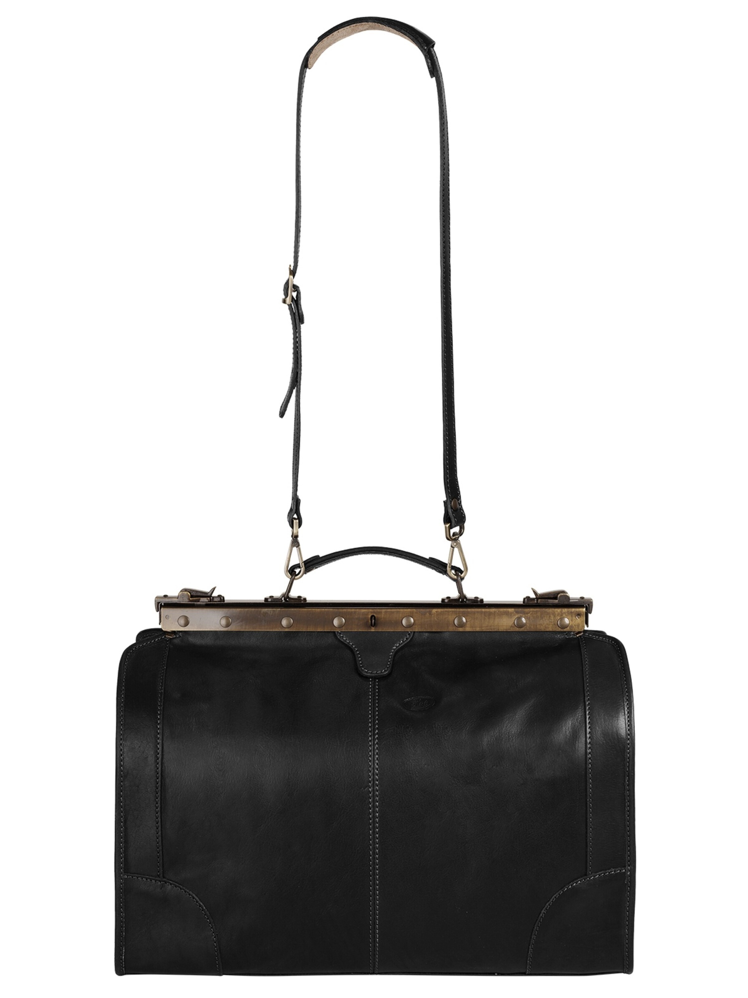 piké Travel bag 'LOMBARDIA MEDIUM' in Black: front