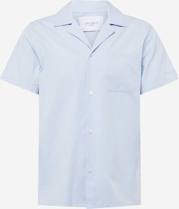 Les Deux Button Up Shirt 'Lawson Poplin' in Blue: front