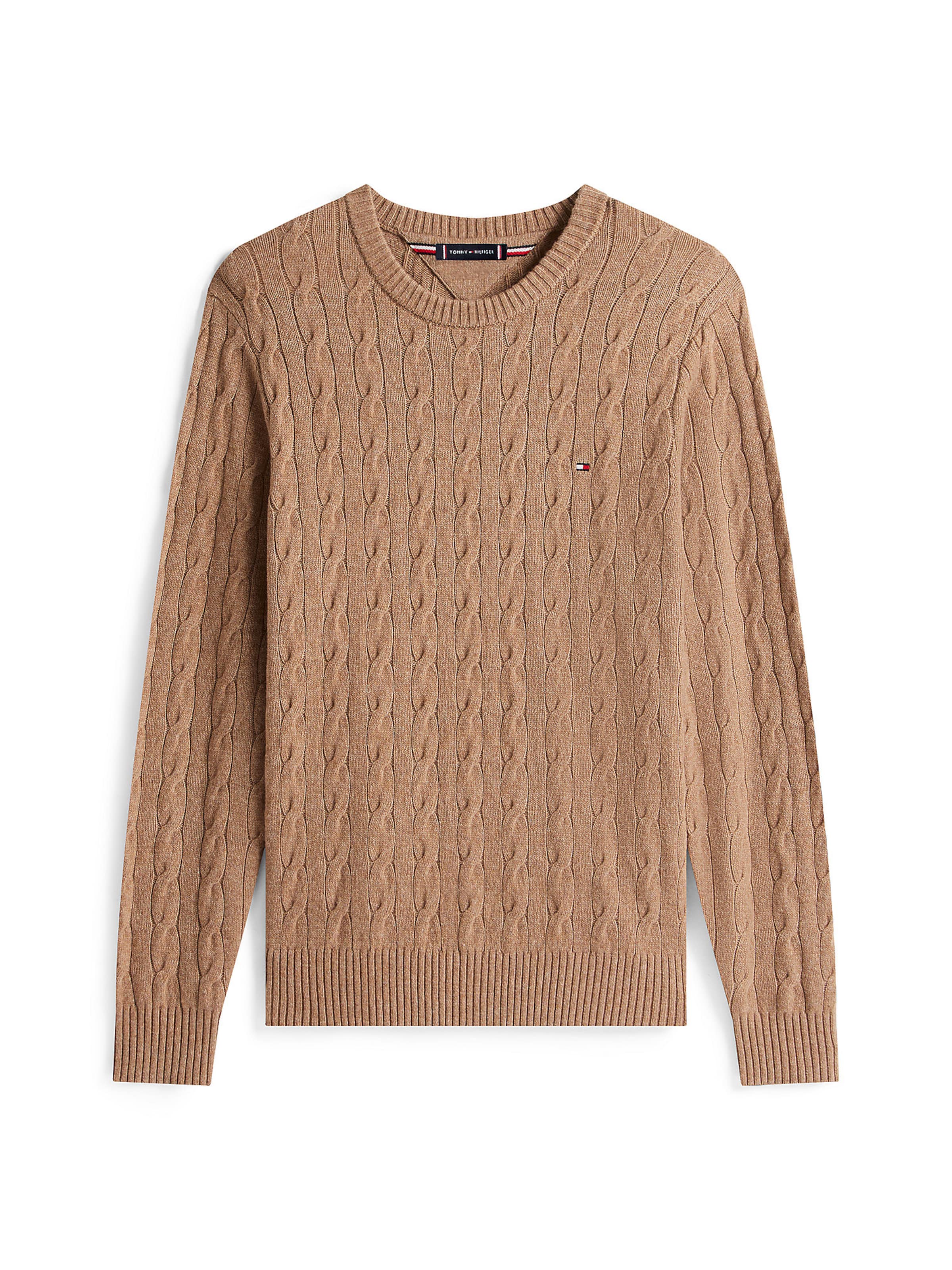 TOMMY HILFIGER Pullover in Braun: Vorderseite