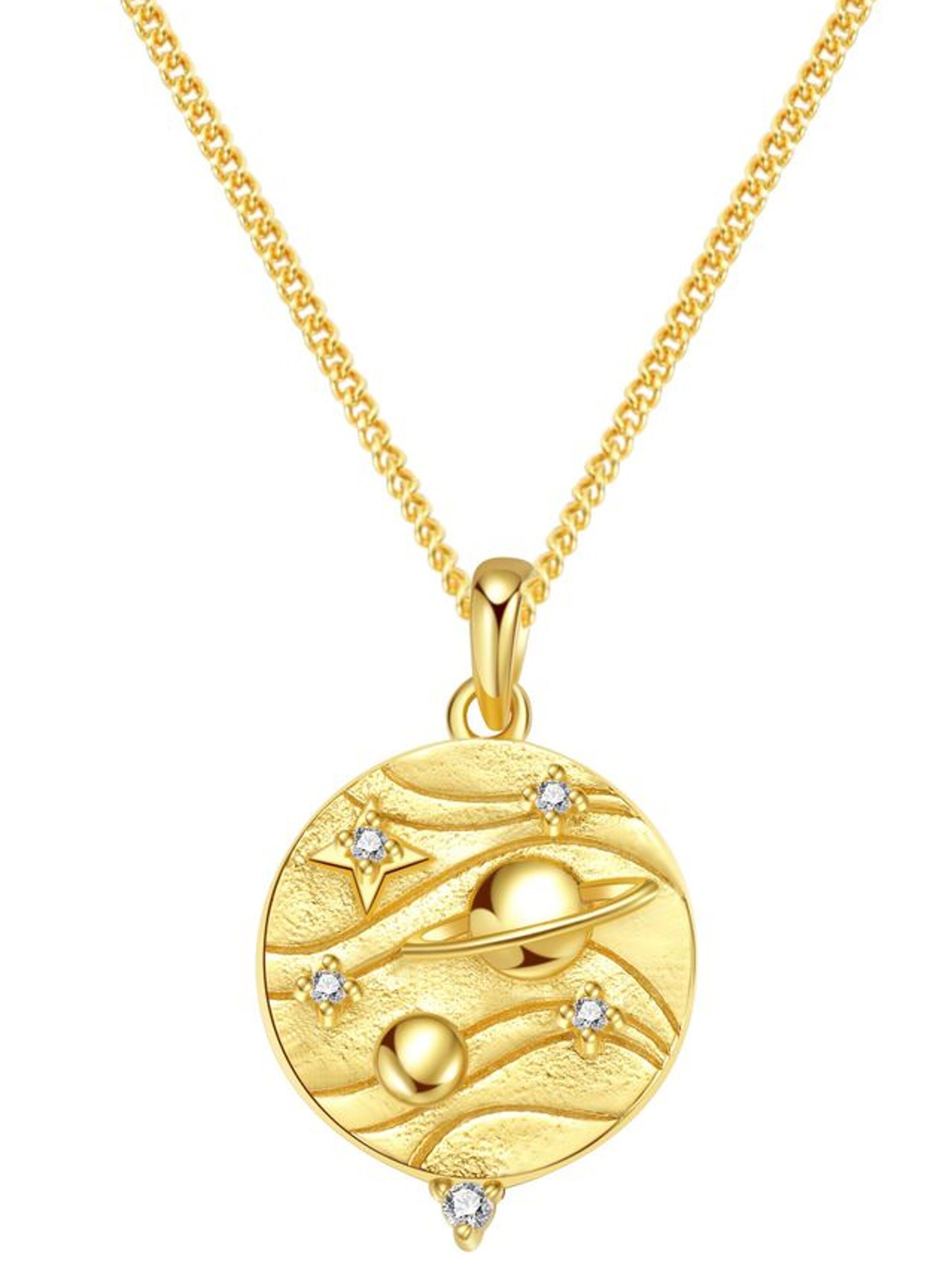 Collana 'Possibility' di Hey Happiness in oro: frontale