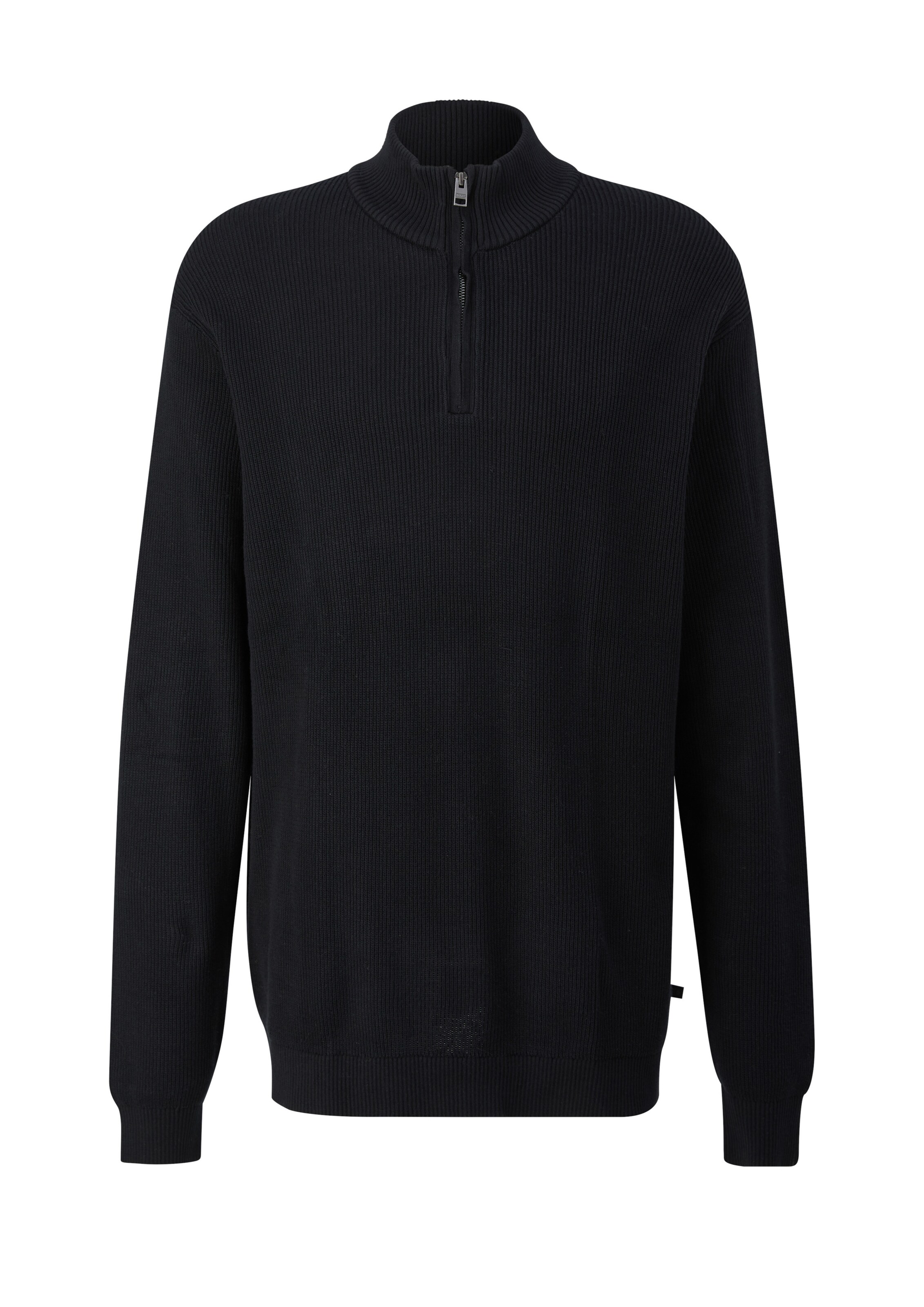 s.Oliver Men Big Sizes Sweater in Black: front