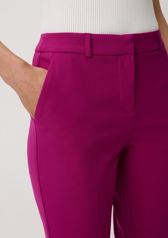 COMMA Slim fit Trousers in Purple