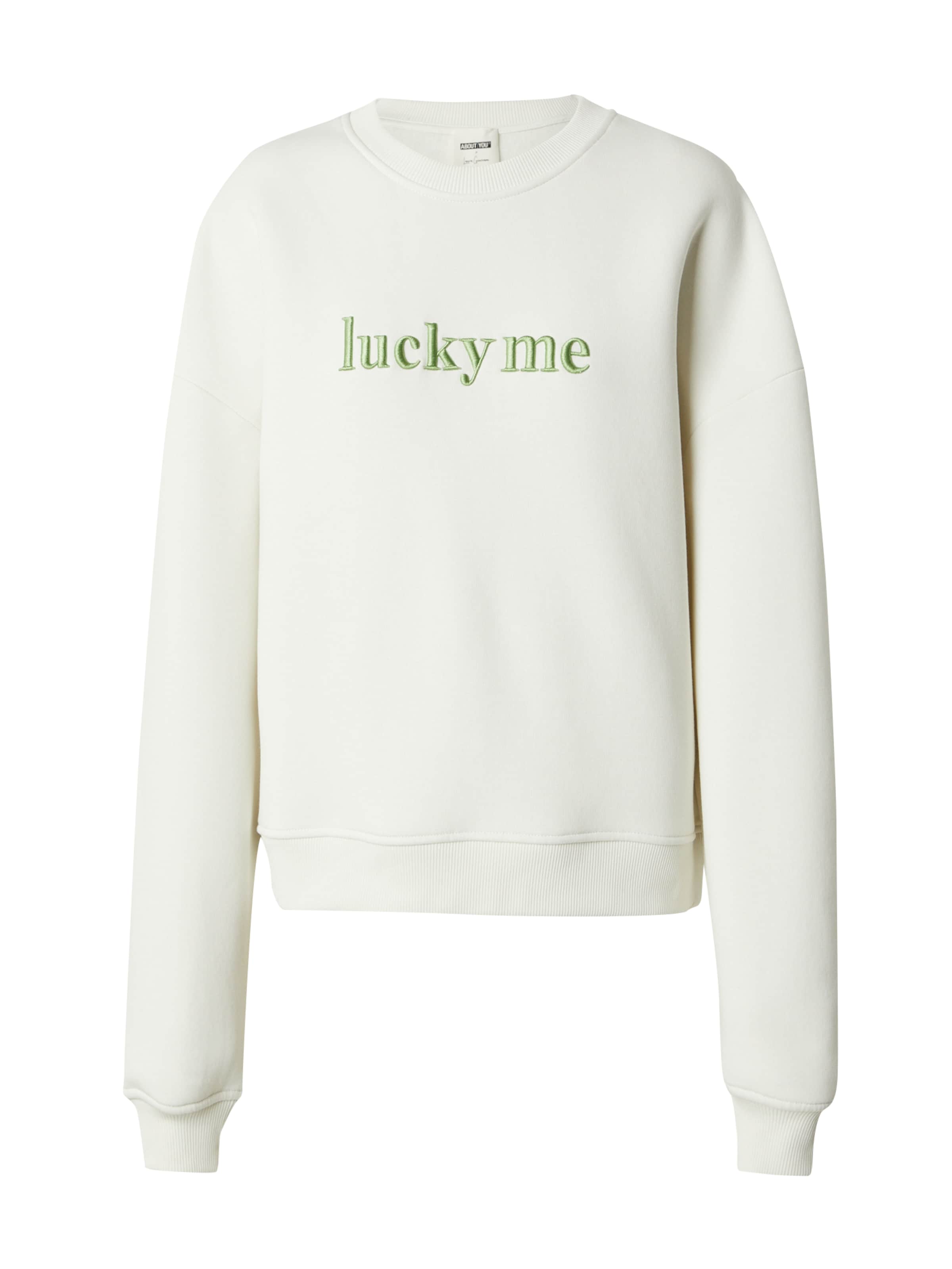 ABOUT YOU x Laura Giurcanu - Sudadera 'Elisabeth' en blanco: frente