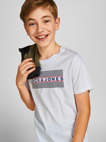 Jack & Jones Junior Tričko – bílá