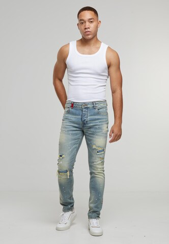 2Y Premium Slimfit Jeans 'Victor' in Blauw