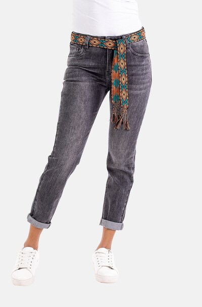 Blue Monkey Jeans in Grey, View model