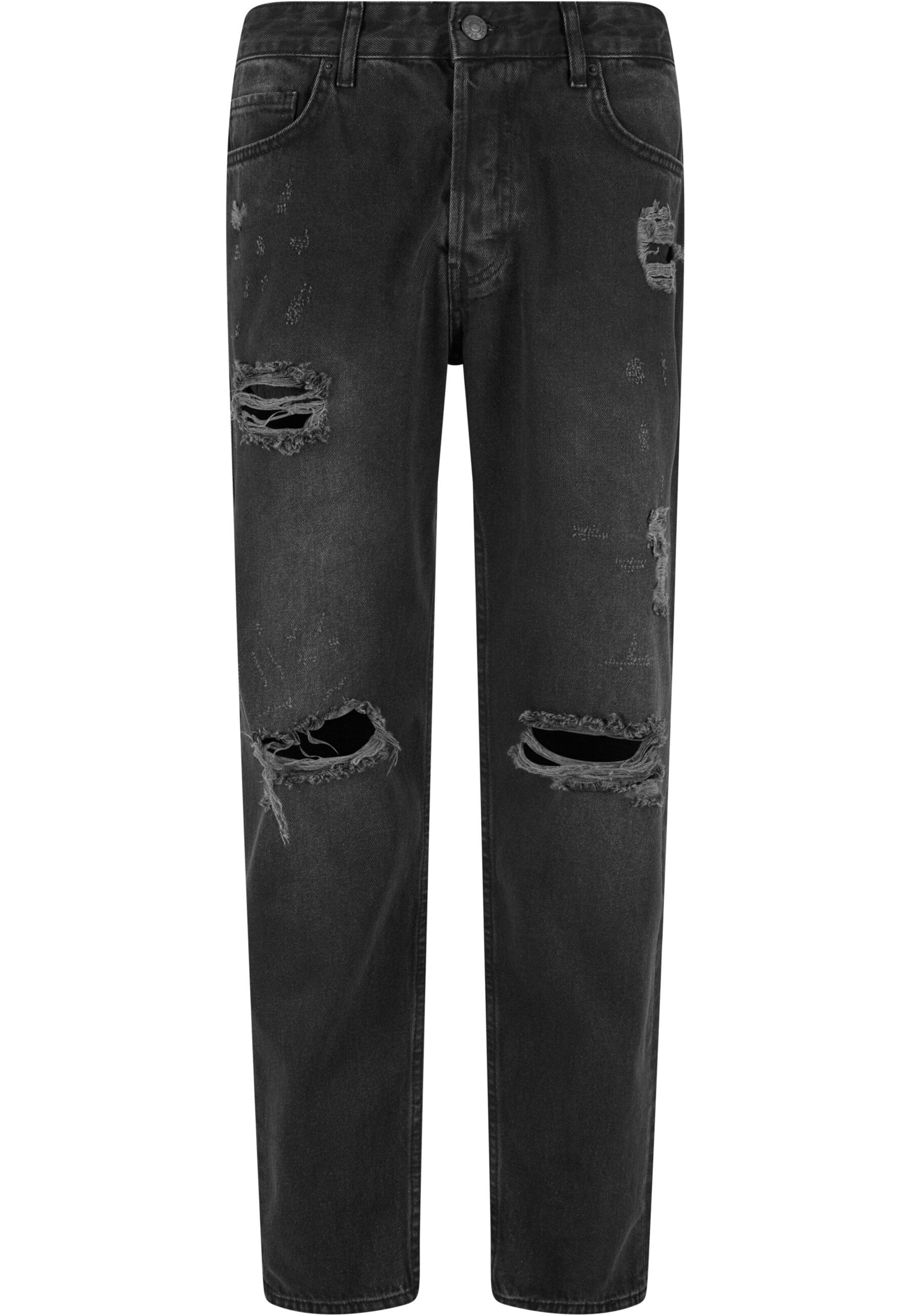 Loosefit Jeans di 2Y Premium in nero: frontale