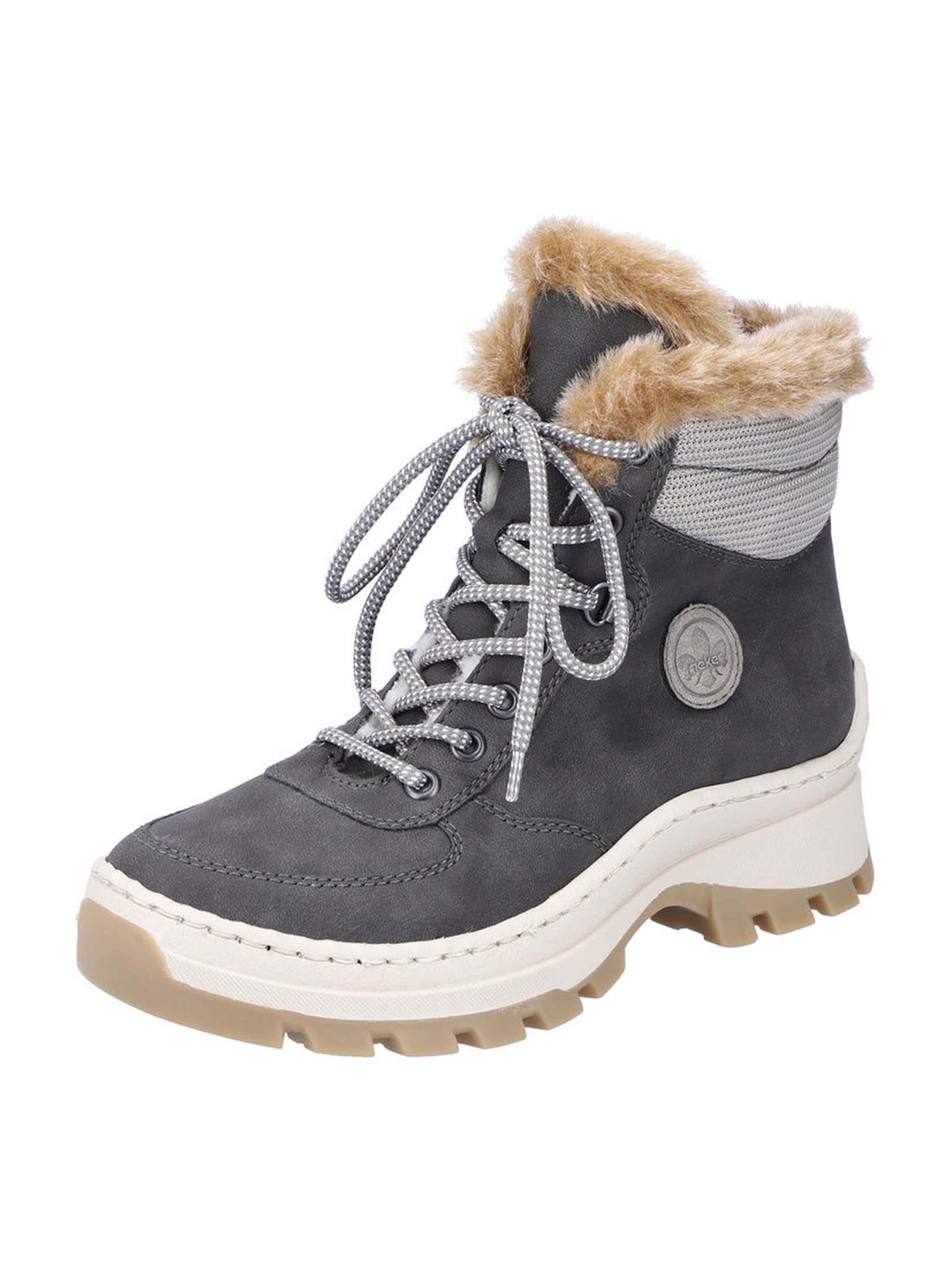 Rieker Schnürstiefel in Grau: Vorderseite