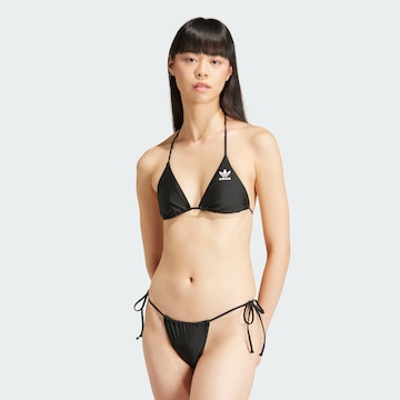 ADIDAS ORIGINALS Triangel Bikini 'Adicolor' in Zwart: voorkant