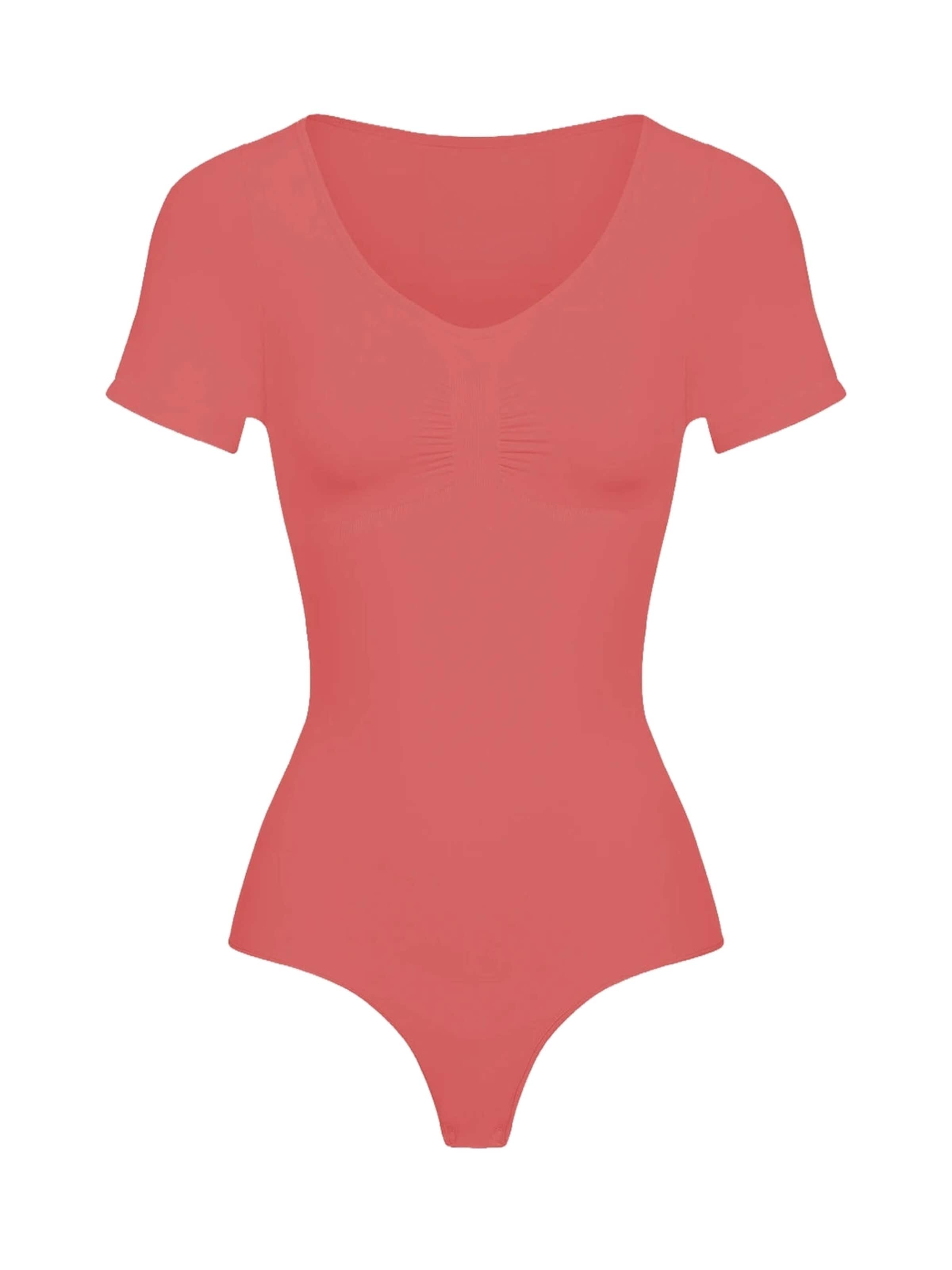 cfab Body moldeador 'T-Shirt Bodysuit Sculpting Shapewear mit String' en XS en coral, Vista del producto