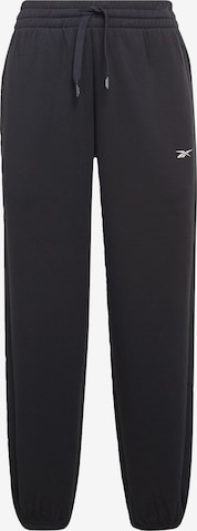 Loosefit Pantaloni sport 'DreamBlend' de la Reebok pe negru: față