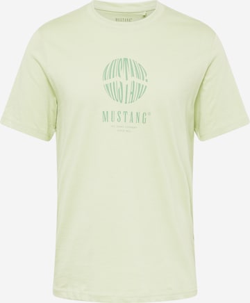 MUSTANG Shirt 'Austin' in Groen: voorkant