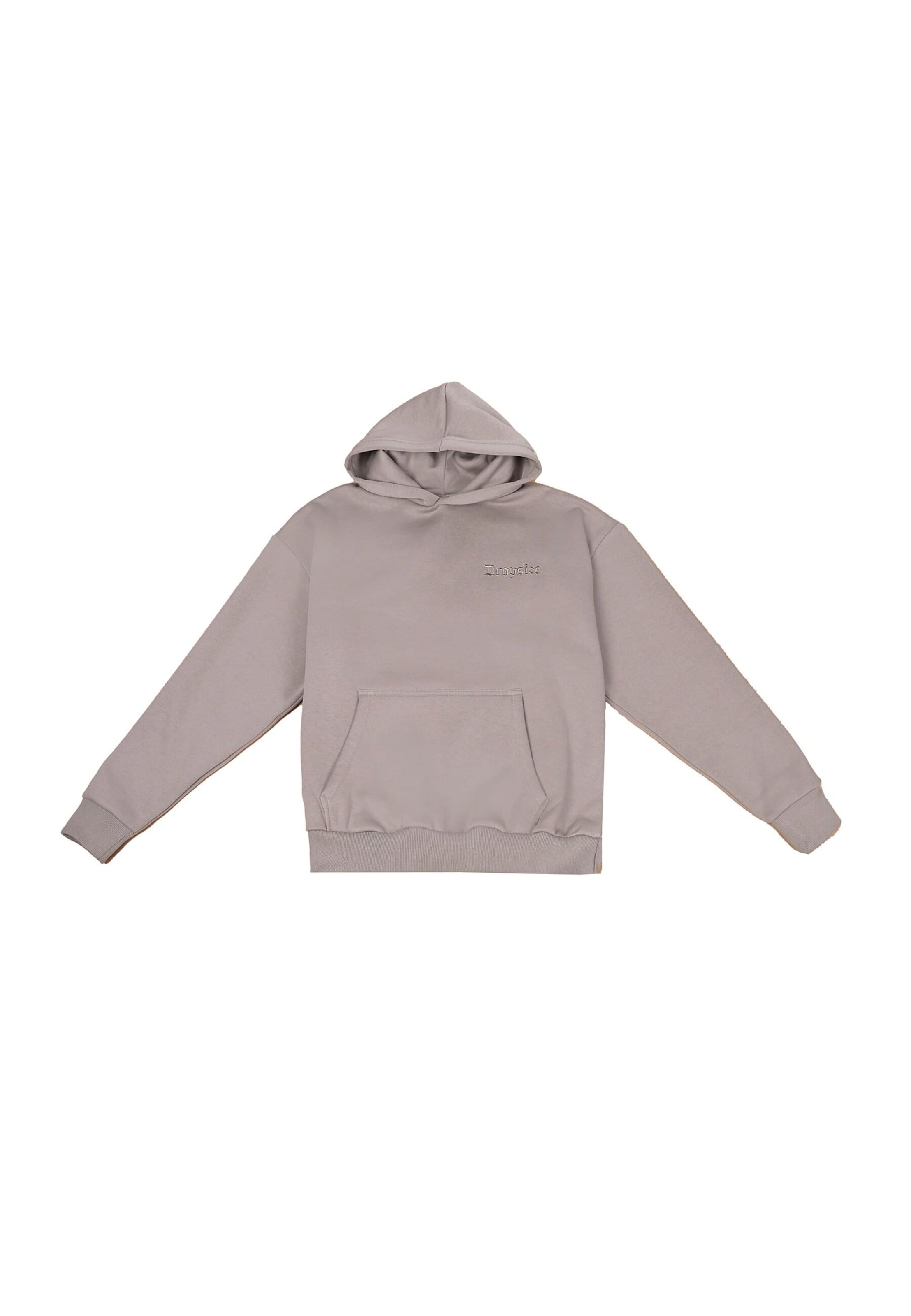 Dropsize Sweatshirt 'EMBO' in Grijs: voorkant