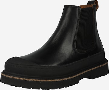 BIRKENSTOCK Chelsea-bootsi 'LEOI' värissä musta: etupuoli