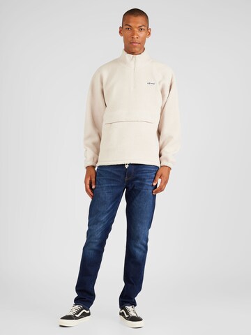 LEVI'S ®Sweater majica '1/4 Zip Mockneck Sherpa' - bež boja