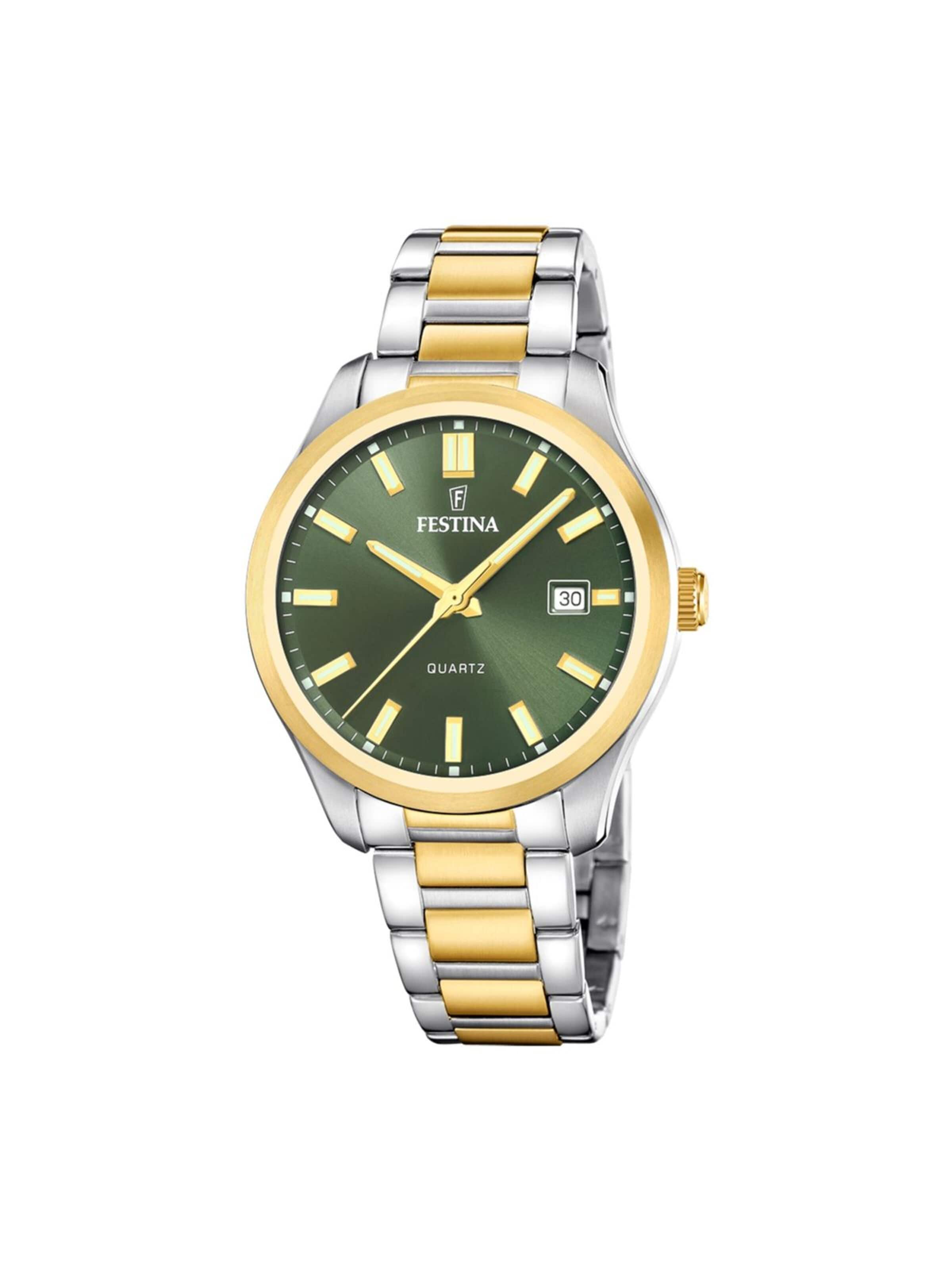 FESTINA Analog watch in Green: front