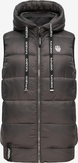 NAVAHOO Weste 'Kassidy' in grau / schwarz / weiß, Produktansicht