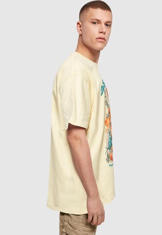 2Y Premium T-Shirt 'Flowers' in Gelb