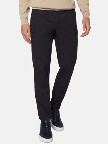 Boggi Milano Slim fit Cargo Pants in Blue: front