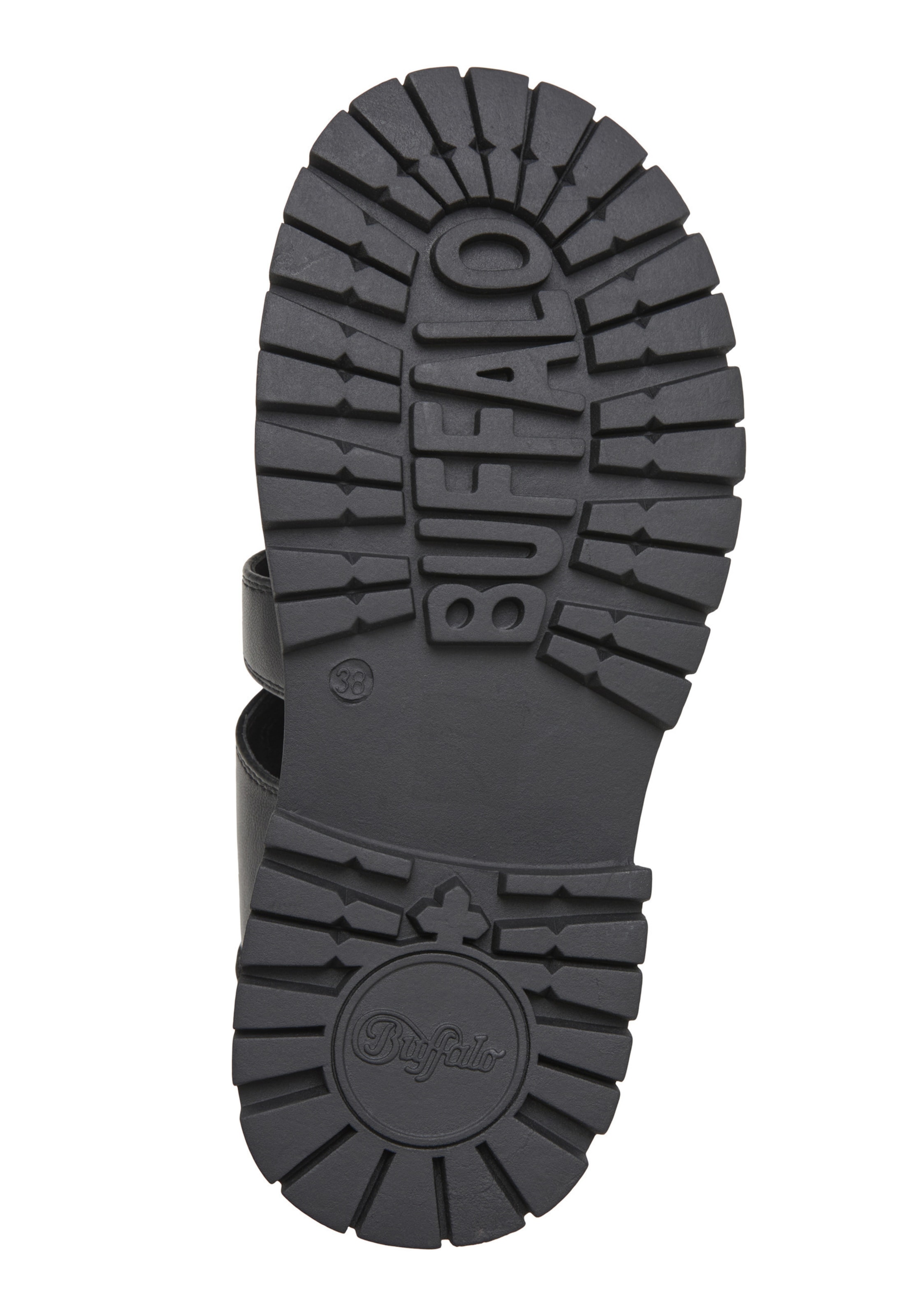 BUFFALO - Sandalias 'Lennox Fisher' en negro