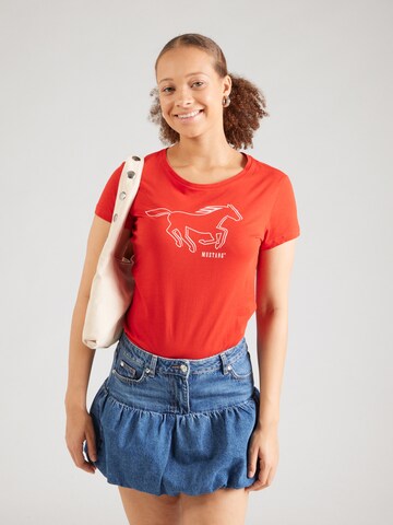 MUSTANG Shirts 'Loa' i rød: forside
